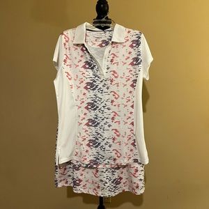 NWT top. Bottom worn once. Pebble beach performance brand